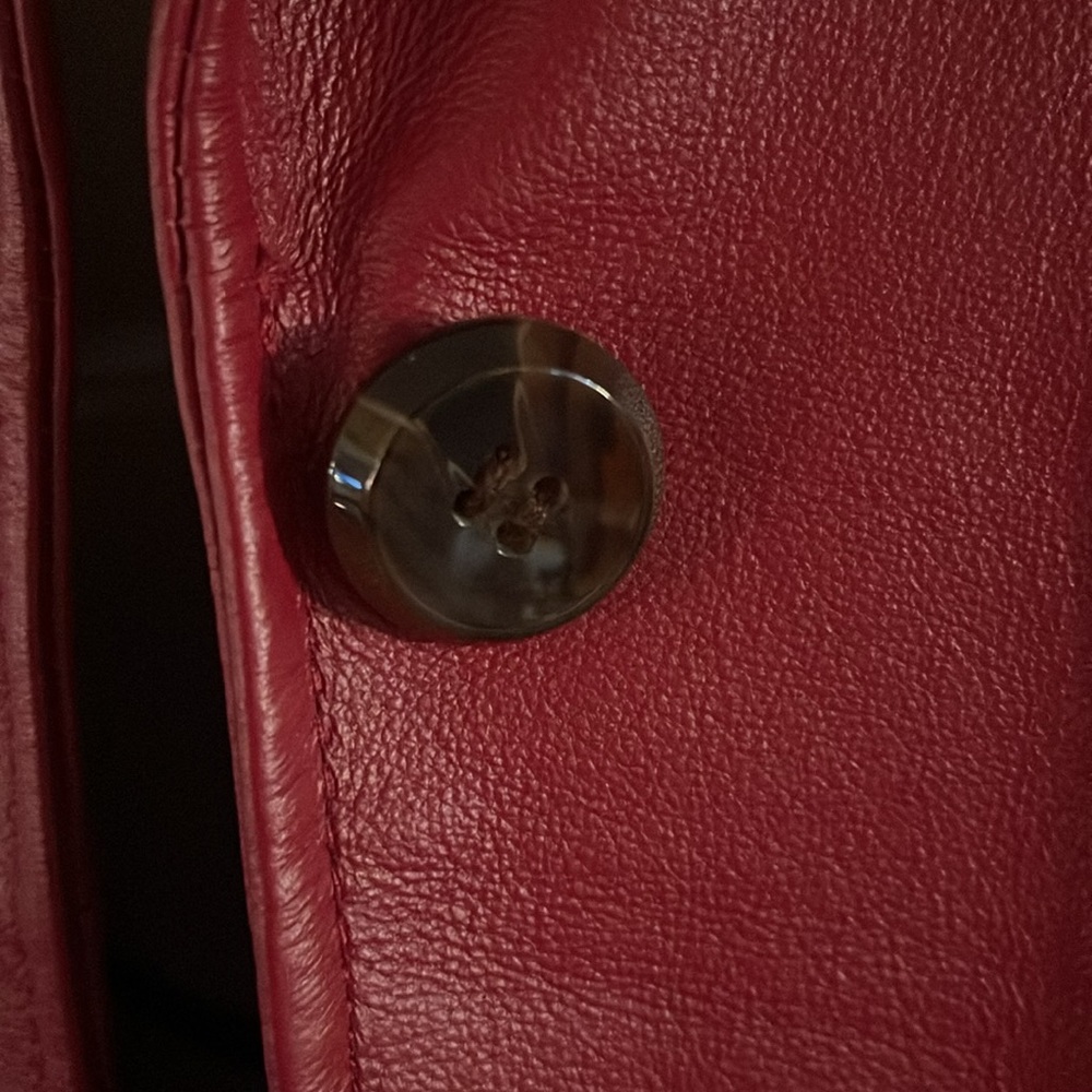 Terry Lewis Vintage Red Leather Jacket NWOT - Picture 10 of 10
